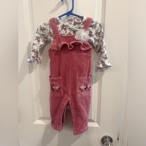 Matching 12M Top and Overalls